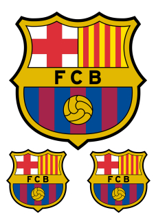 FC Barcelona logo nažehlovačka, 3 ks